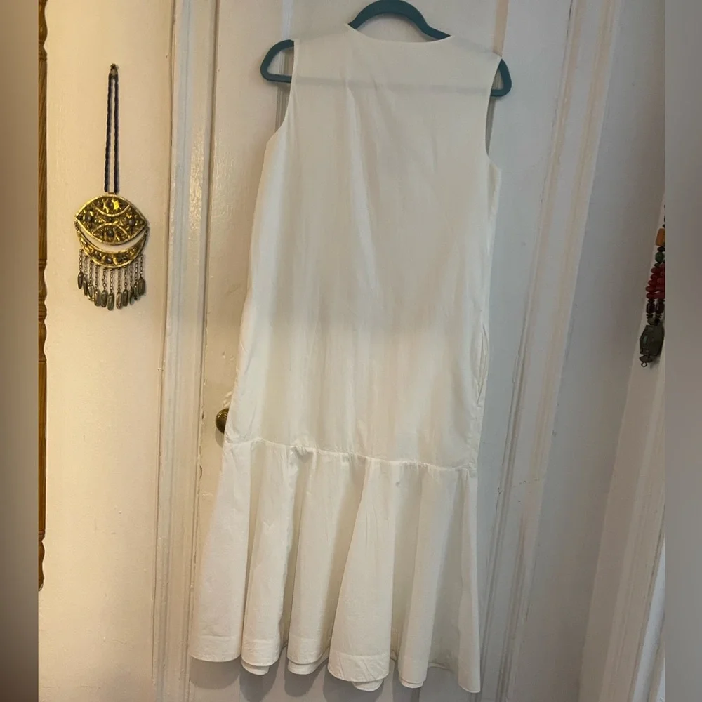 COS Cotton Poplin Sleeveless Midi Dress